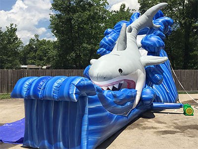 Wet and Dry Slide Shark Inflatable Water Slide