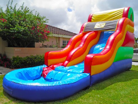 Inflatable water slide Create a water park at home and enjoy the joy and celebration of holidays