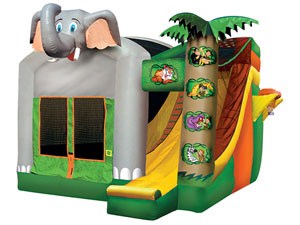 Elephant Inflatable Moonwalk Combo,Bounce House Water Slide For Sale BY-IC-001