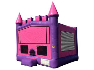 Commercial 13 Foot Small Pink Princess Inflatable Bouncy Castle For Kids  BY-BH-012