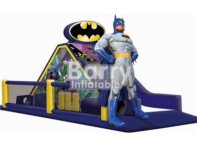 Cheap price for large batman inflatable obstacle course China BY-OC-026