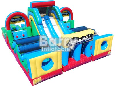 0.55mm PVC tarpaulin inflatable obstacle course games for kids BY-OC-029