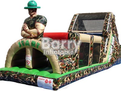 Cheap army inflatable obstacle course,military obstacle course BY-OC-001