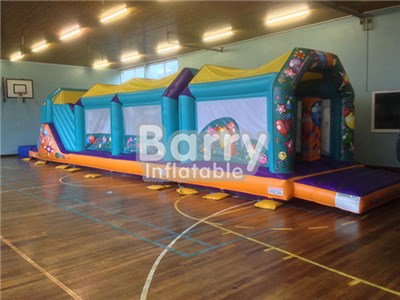 Customzied challenge inflatable obstacle course with cover for sale BY-OC-033